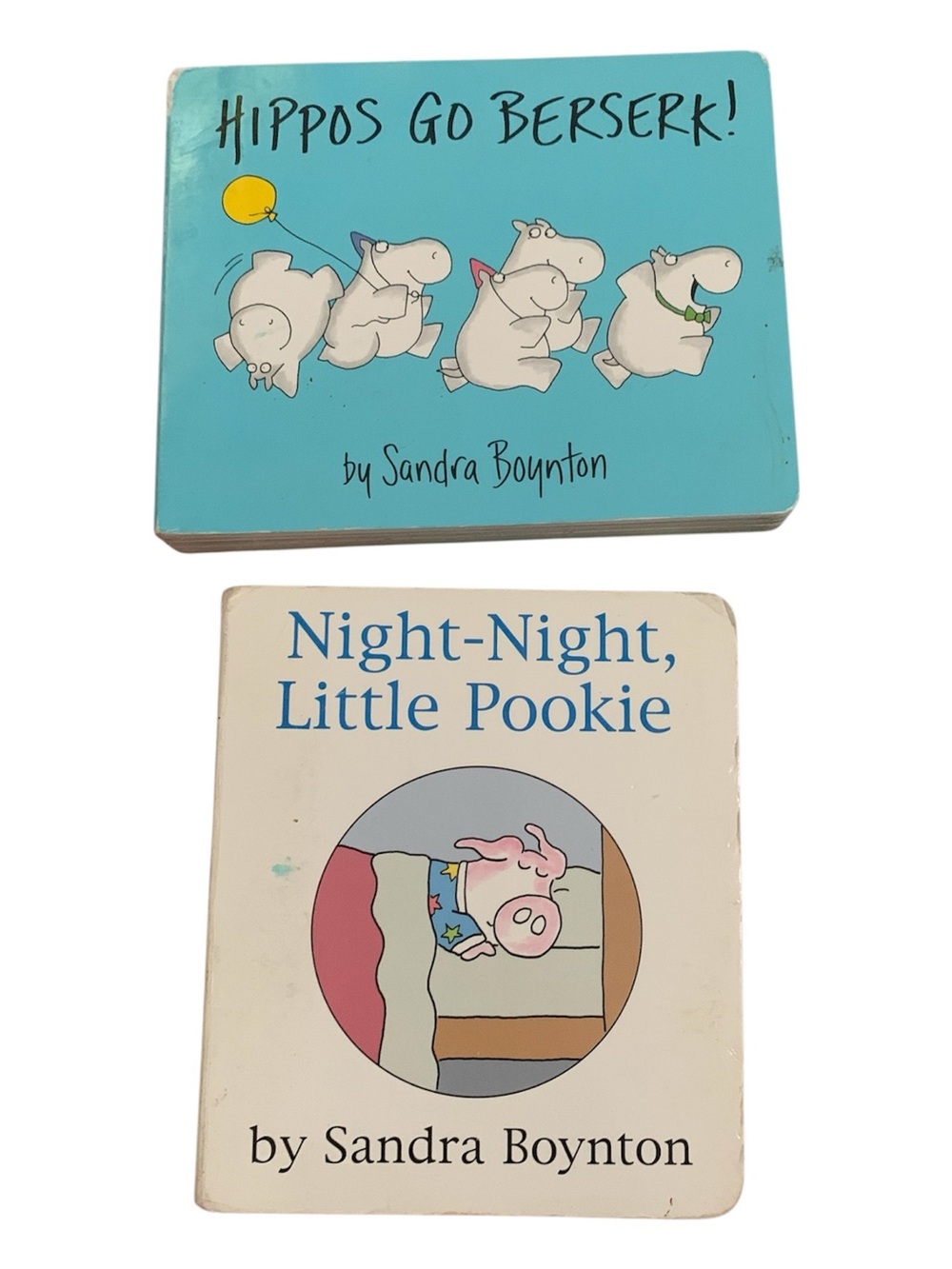 Bundle of Books by Sandra Boynton - Hippos Go Berserk and Night Little Pookie